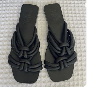 Zara knitted rope sandals